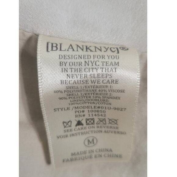 Anthropologie Blank NYC Jacket Womens Medium Drapey Moto Vegan Leather Boho - Picture 11 of 12